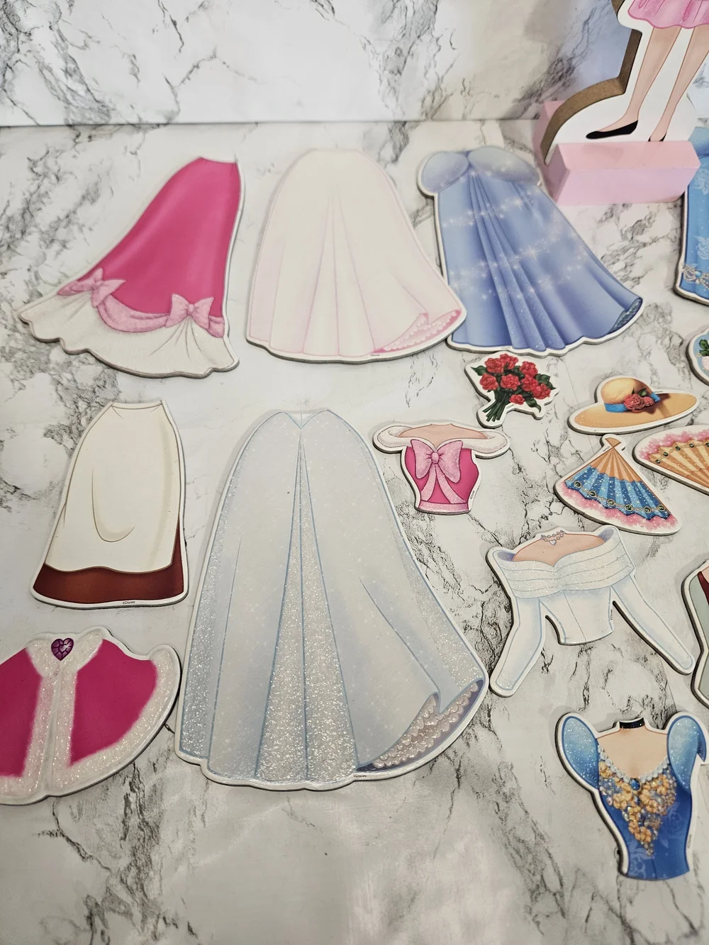 Melissa & Doug Disney Cinderella Magnetic Dress-Up Wooden Doll set